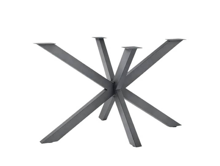 NWELD Tischbeine Metall X-Form Anthrazit 120x72cm – Spider Tischgestell & Design Tischkufen für Couchtisch, Moderne Loft-Konstruktion für DIY Möbelprojekte, Tischkufen für Esstisch