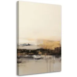 LEINWANDBILD Modernes abstraktes Beige 40x60cm