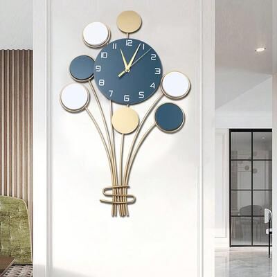 Daily Deals Depot Silent Large Wall Clock Without Drilling, Battery Operated Balloon Clock, Simple Wall Art For Bedroom, Kids Room Silent Large Wall Clock Without Drilling, Battery Operated Balloon Clock, Simple Wall Art For Bedroom, Kids Room