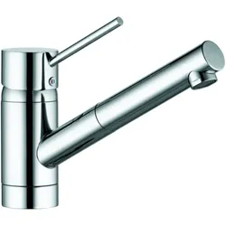 Kludi Scope Küchenarmatur 339320575 chrom,Niederdruck,schwenkbar,ausziehbarer Auslauf