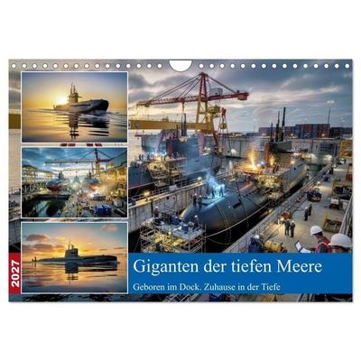 Giganten der tiefen Meere (Wandkalender 2027 DIN A4 quer), CALVENDO Monatskalender