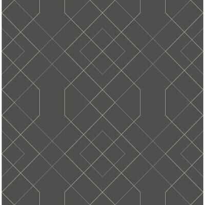 Scott Living Ballard Grey Geometric Wallpaper