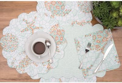 C&F Home Marilla Coastal Cotton Quilted Placemat Set of 6