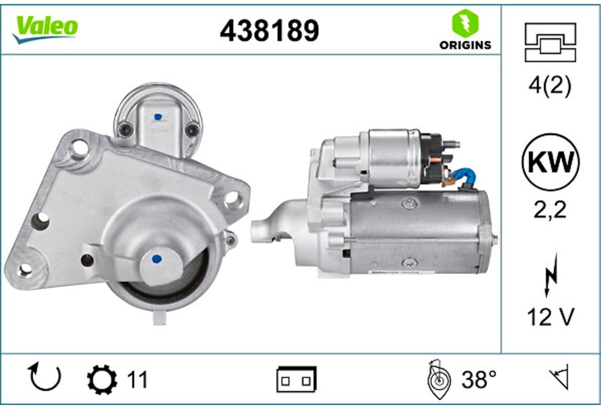 Starter VALEO ORIGINS NEW VALEO 438189