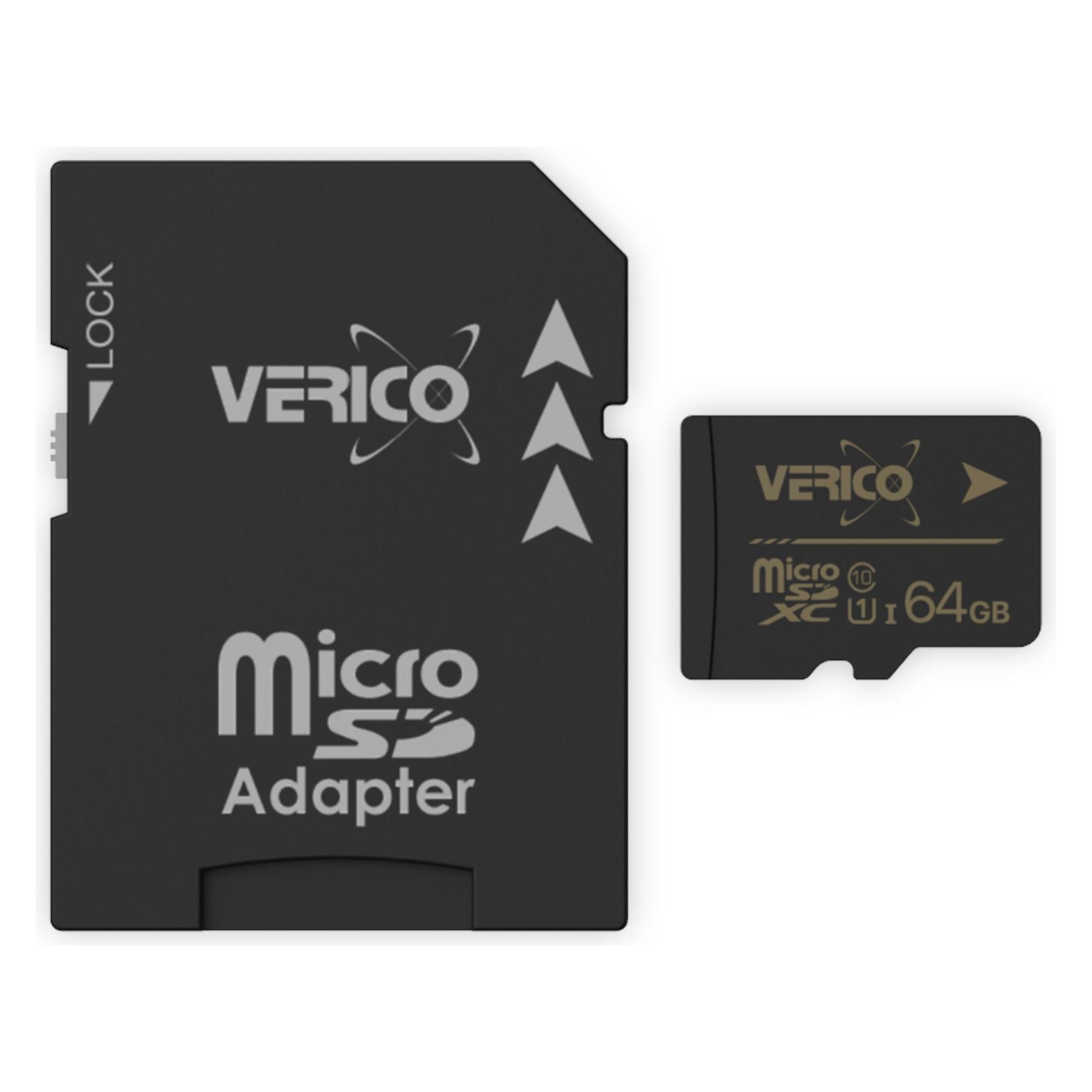 Verico MicroSDXC 64GB Speicherkarte UHS-I Klasse 10 (64 GB, microSDXC, UHS-I) (1MCOV-MAX963-NN)