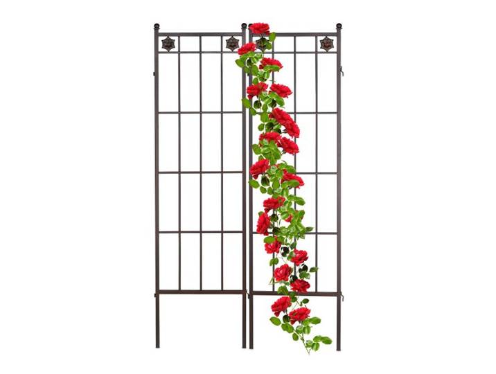 Relaxdays Plantenklimrek metaal 2 stuks
