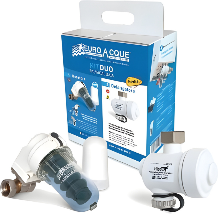 Euroacque Kit Salvacaldaia Defangatore Filtro Magnetico + Dosatore di Polifosfati Modello KITDUO Cod. KITDUOV1