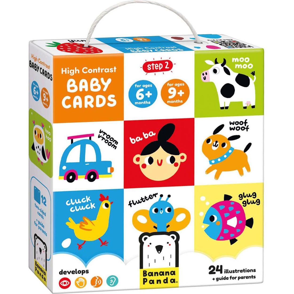 Banana Panda - Kontrastreiche Babykarten ab 6 Monaten/ab 9 Monaten - 24er-Pack (Englisch) (BP-76277)