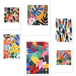 POSTER Set Mit 6 Farbenfrohe Inspiration Von Matisse A3 & A4 Rahmenlos