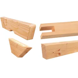 Sattelbalken für Pergola 4 x 10 x 190 cm – Pergola Balken aus naturbelassener Douglasie – idealer Querbalken für Gartenpergolen