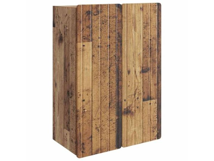 RJPLMFV Wandschrank, Vintage, aus Verbundholz, 66 x 34,5 x 92 cm Retro-Stil, Aufbewahrung im Wohnzimmer, praktische Regale, Drehtüren, einfache Pflege, Wandmontage erforderlich