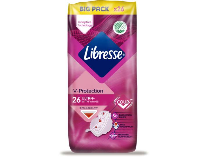 Libresse V-Protection Ultra met vleugels - 26 stuks