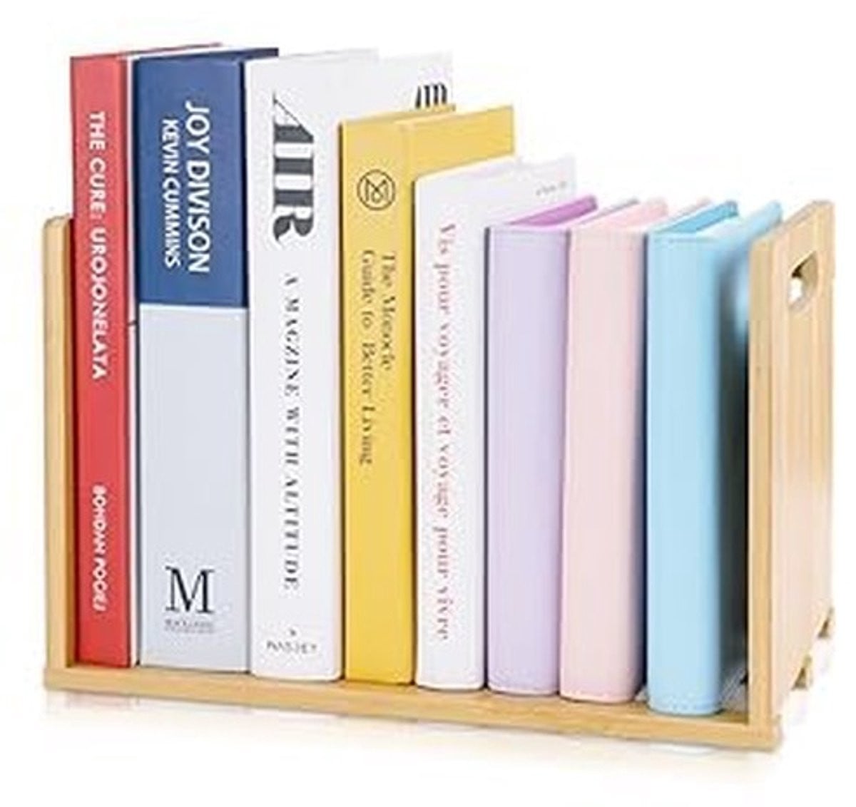 Omgoods Kleine Bureau Boekenkast - Vrijstaande Boekenorganizer - Bruin