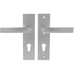 Starx, Türgriff + Türgarnitur, Veiligheidsbeslag Deurbeslag Kruk/Kruk Kortschild Aluminium PC72 mm (Türgarnitur, Türgriff)