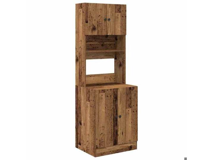 SALE 2026 Armoire de cuisine - WINWIN - Armoire/buffet pour cuisine - avec étagère Bois ancien 60x50x180cm 50.56 Kg 6170552