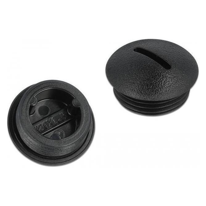 Delock Verschlussstopfen - Schwarz (Packung (Abdeckung) (60231)