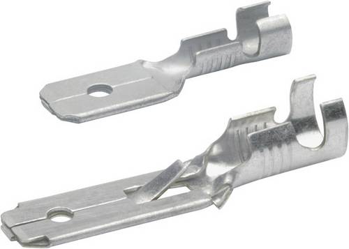 Klauke 1830 Flachstecker Steckbreite: 6.30mm Steckdicke: 0.80mm Unisoliert Messing