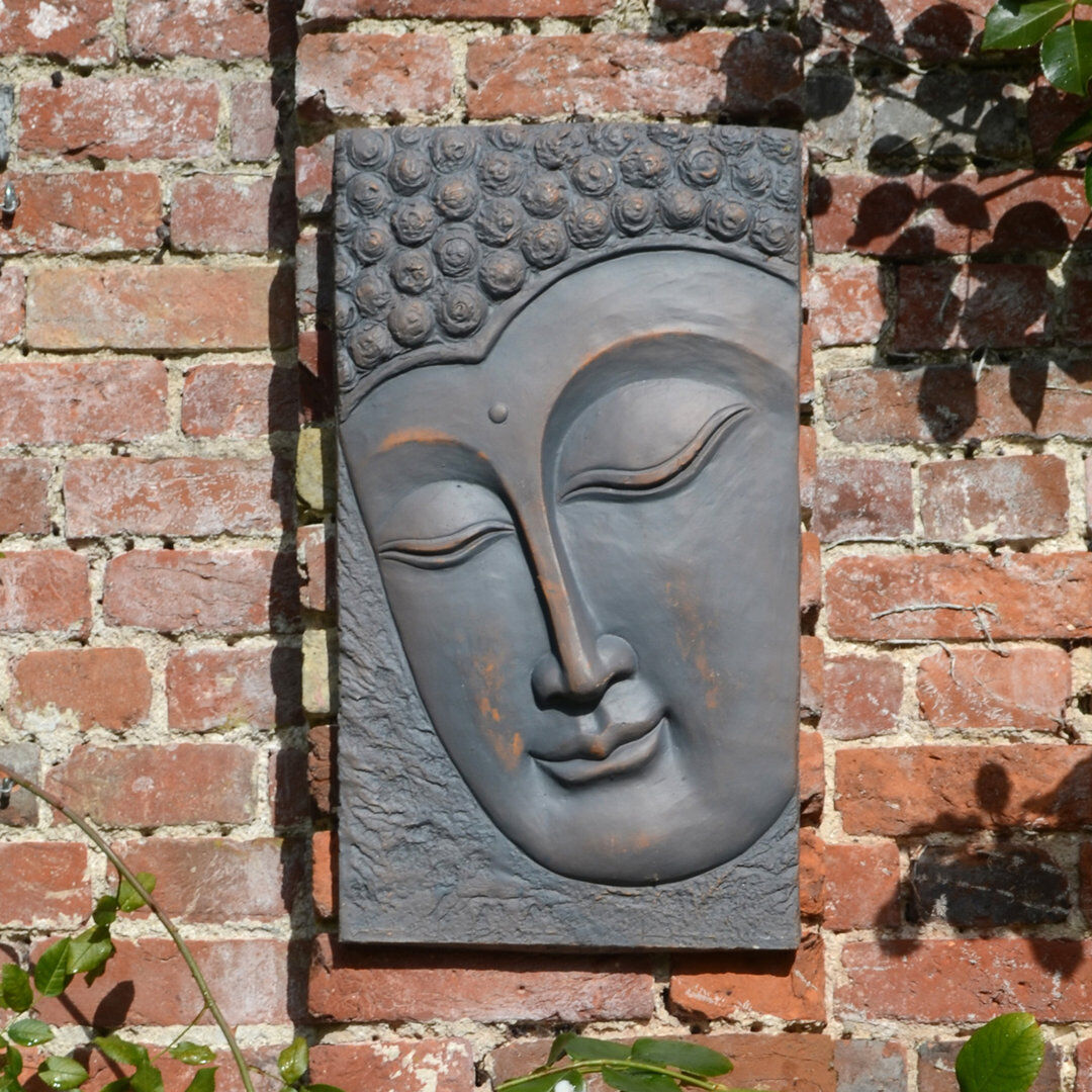 Dakota Fields BUDDHA Plaque Portrait 56cm Bronze Effect Bronze 56cm H X 31cm W X 6cm D