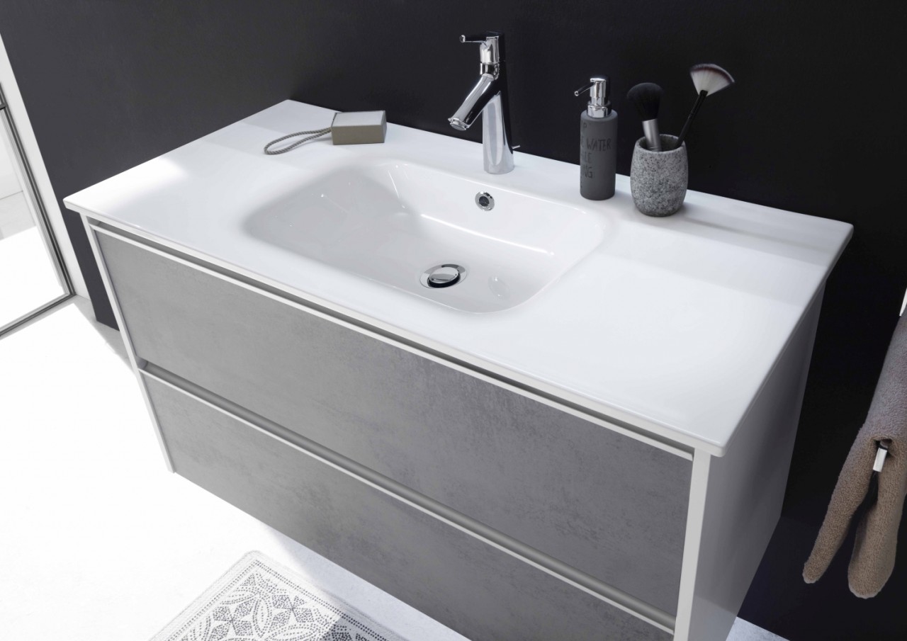 Pelipal Serie 6040 Mineralmarmor-Waschtisch BME013M10101, B:1010, H:20, T:460mm BME013M10101