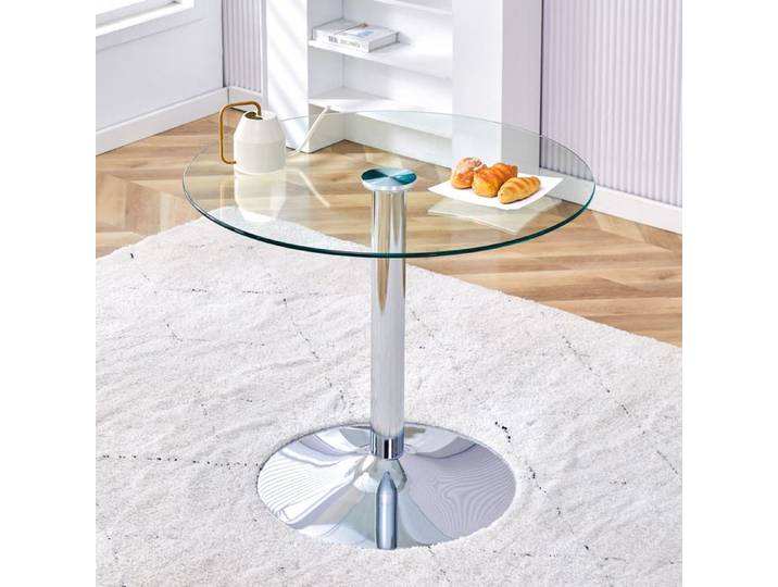 Table à manger - Table ronde salle à manger - Table à manger ronde - Style moderne - Pour les repas en salle à manger au quotidien