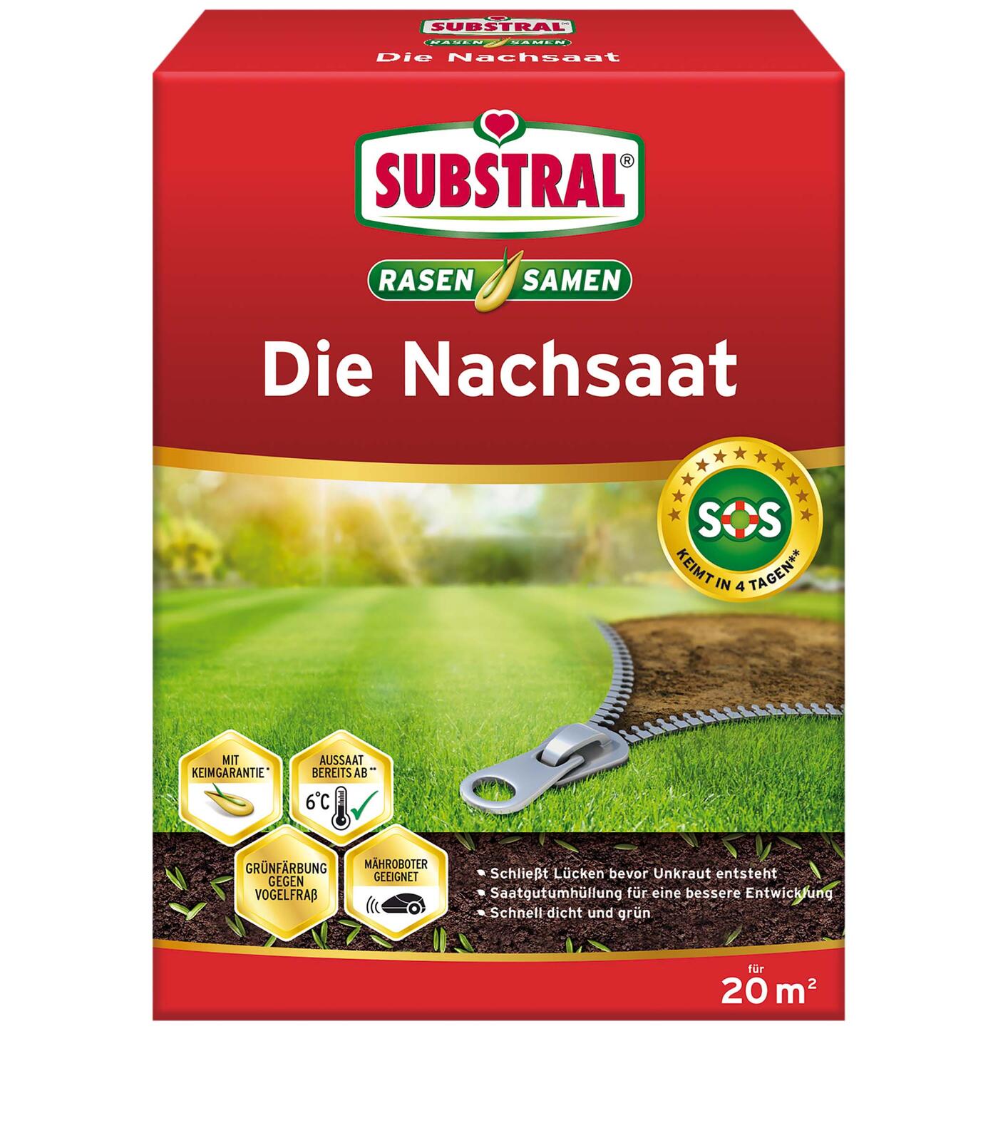 SUBSTRAL® DIE NACHSAAT Rasensamen 400 g 84871