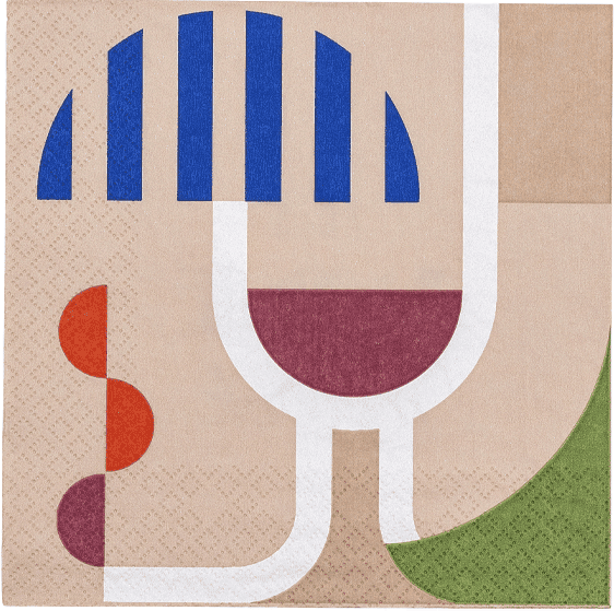 Bloomingville Wine Serviet 33x33 Cm