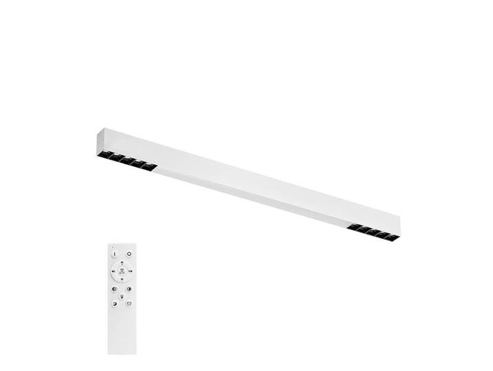 Plafonnier en aluminium blanc 80x5.2x3.3cm led intensité variable 25w