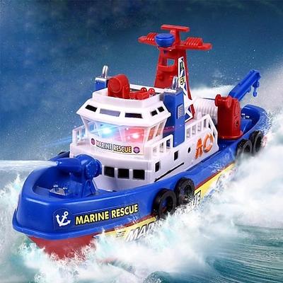 Schnelle Geschwindigkeit Musik Licht elektrische Marine Rettungs Feuerlöschboot Spielzeug für Kinder für Weihnachtsgeschenke