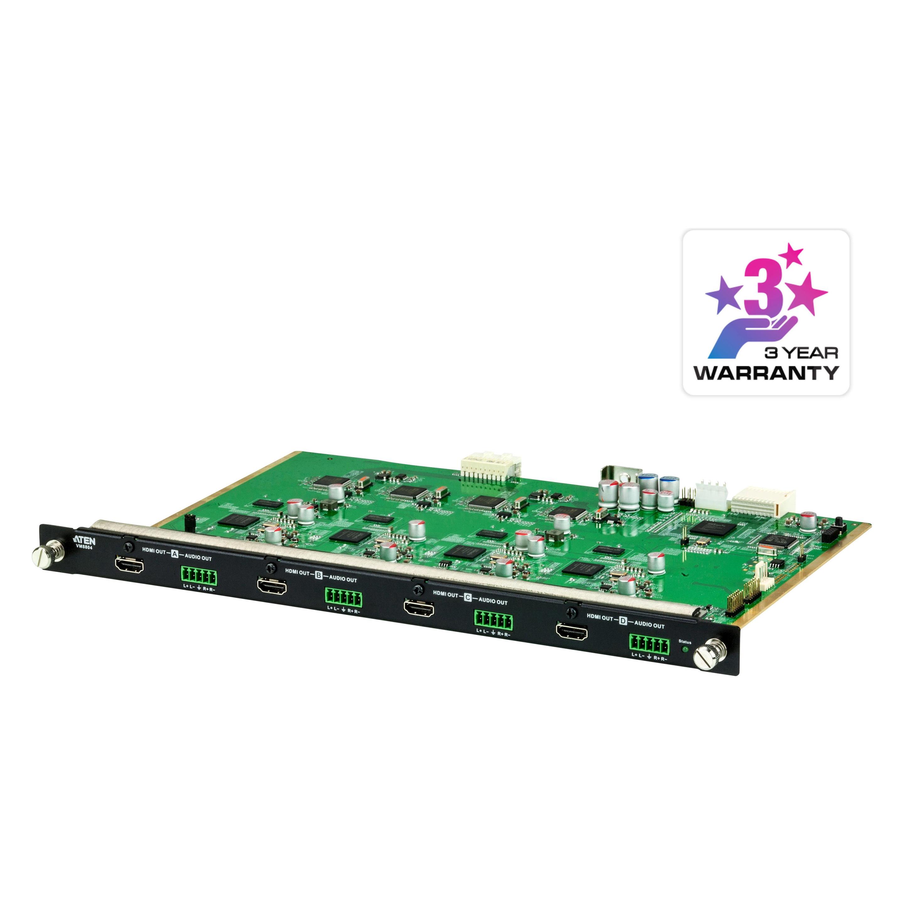 Aten HDMI 3D, Deep color, HDCP 1.4, 6.75Gpbs, 225MHz 100Imp (VM8804-AT)