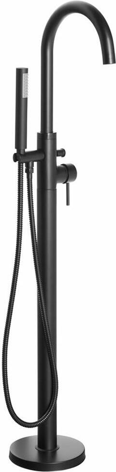 Aqualine CETO Freistehende Wannenarmatur, Schwarz matt