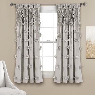 Silver Orchid Turpin Single Window Curtain Panel