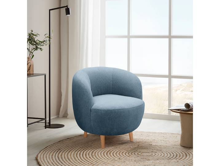 Fauteuil GILJA Bleu Tissu Aranja 72 x 72 x 76cm