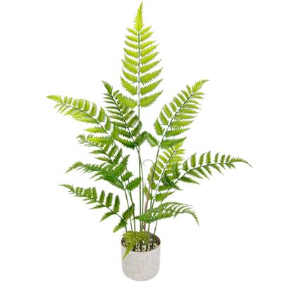 Kunstpflanze I.GE.A. "Künstlicher Waldfarn im Topf Farn Kunstfarn Farnbusch Waldpflanze", grün, B:32cm H:76cm L:32cm, Kunststoff, Kunstpflanzen, Kunstpflanze, Zimmerpflanze Pflanze Grünpflanze Dekofarn Strauch Dekopflanze