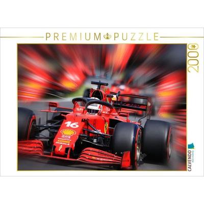 CALVENDO Puzzle Charles Leclerc aus Monaco ist erst der dritte Monegasse in der Formel 1 und startet seit 2019 für die Scuderia Ferrari. 2000 Teile
