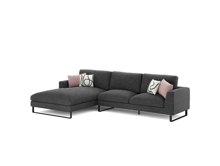 Ecksofa THILO links anthrazit