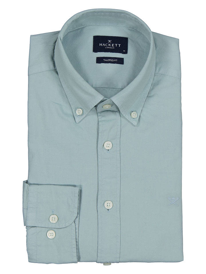 Hackett London Hemd - Tailored fit - in Mint - XXL