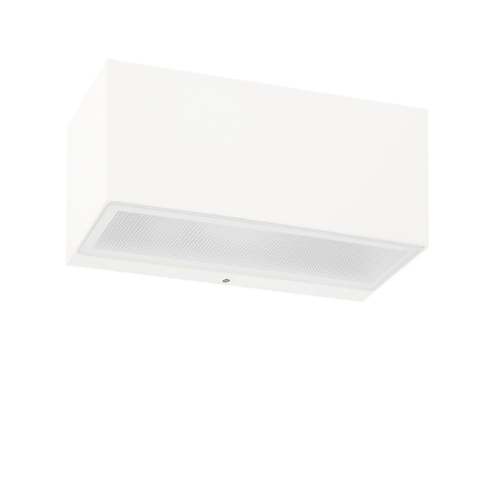 Norlys Asker Big Up/Down Buiten Wandlamp Wit - Aluminium