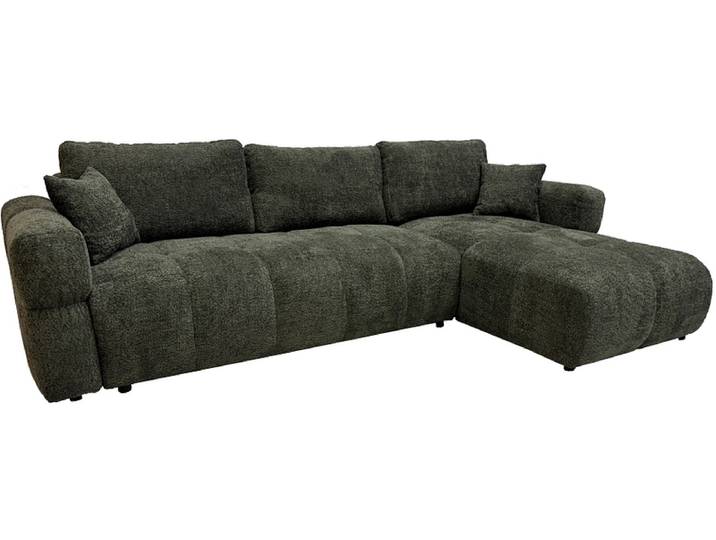 Ecksofa BUDVA Stoff khaki