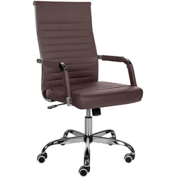 CLP Bürostuhl Amadora Kunstleder   Farbe: braun, Material: Kunstleder