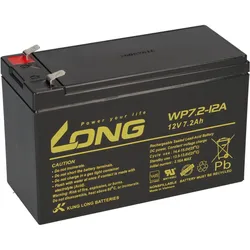 Kung Long WP7,2-12A F2 AGM Akku 12V 7,2Ah – passend für Effekta USV-Anlage Serie ME/MHD/MI