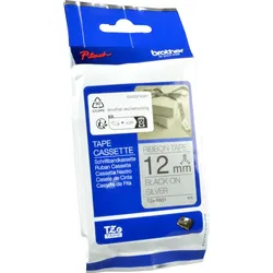 Brother P-Touch Band TZe-R931  schwarz auf textil silber  12mm / 4m