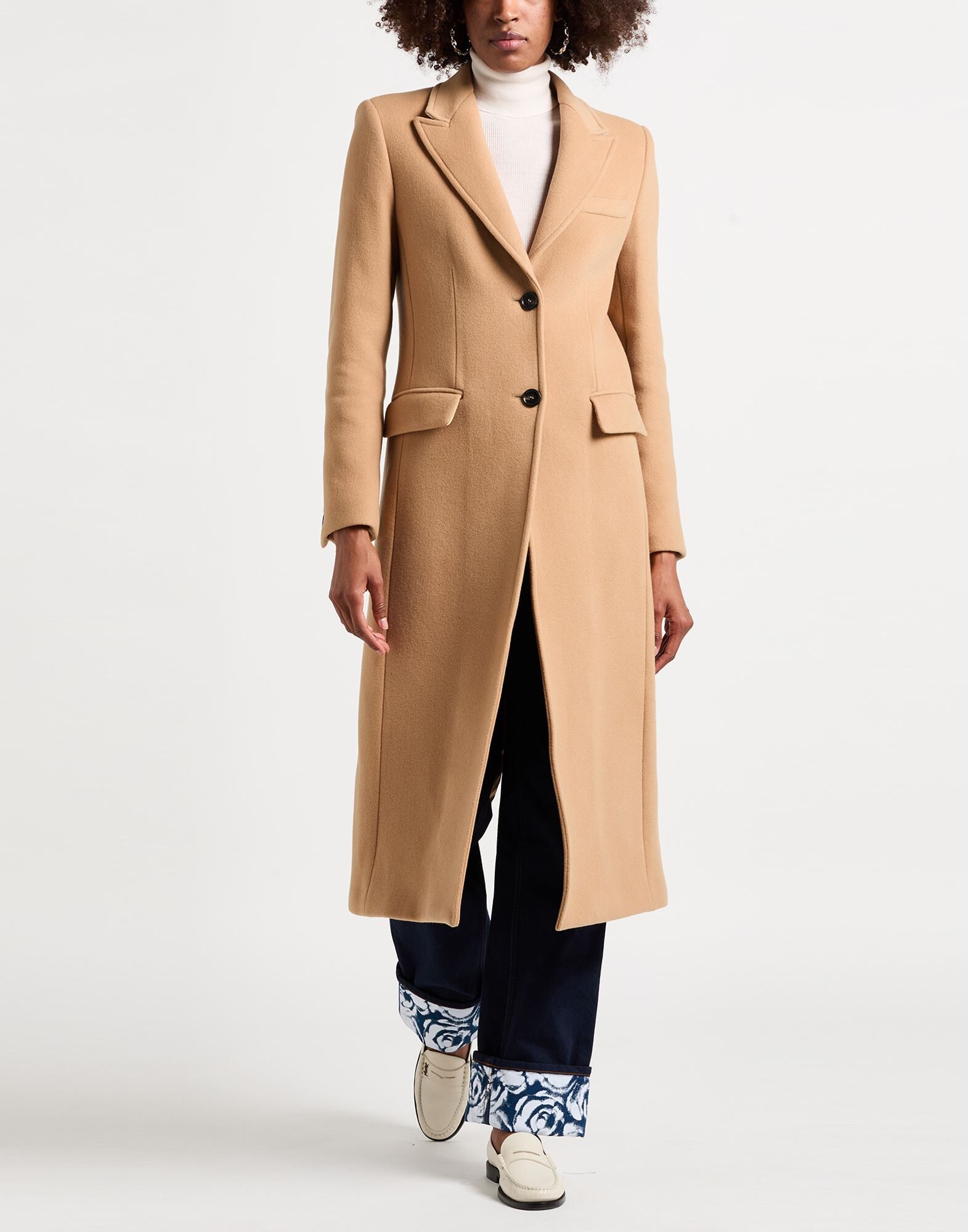 Msgm Abrigo Mujer Camel 34,36,38 Mujer