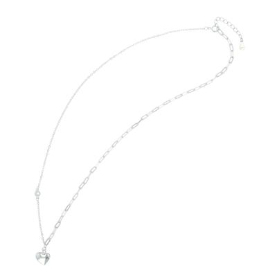 Kette ohne Anhänger ADELIA´S "Halskette mit Anhänger – Herz aus 925 Silber", silber, Halsketten, Damen, 43cm, Silber 925 (Sterlingsilber), Ein stilvolles Geschenk für besondere Momente