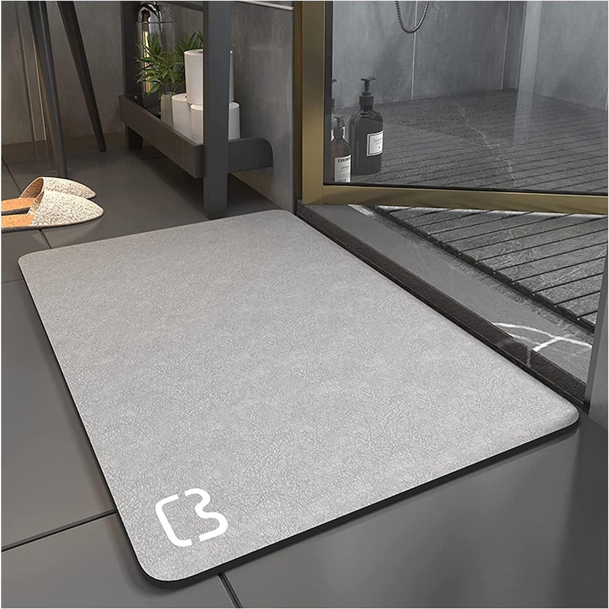 Diatomeeënaarde Badmat - Sneldrogend en Antislip - 1 stuk