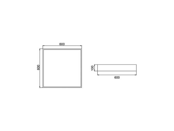 BRUMBERG LED Deckenlampe Biro Square, schwarz, für Arbeitszimmer / Büro, Aluminium