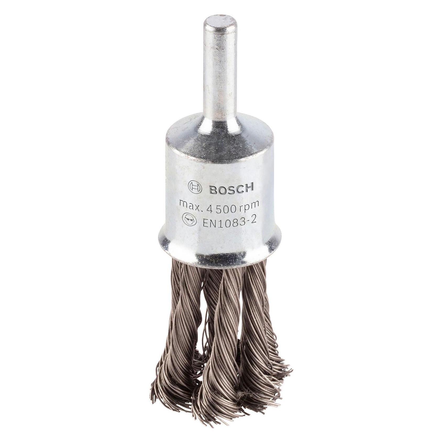 Bosch Professional Zubehör PRO Stainless Steel heavy Pinselbürste, gerader Schaft, 19 x 0,35 mm (2608622129)