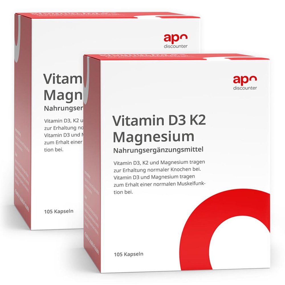 apo.com Group GmbH Vitamin D3 K2 Mg 2.000 I.E. Hartkapseln 08107201