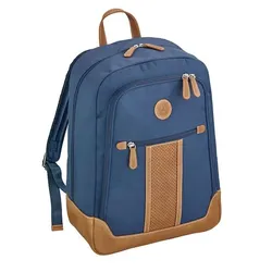 Mercedes-Benz Rucksack blau / cognac B66045752 - 31 x 16 x 44 cm