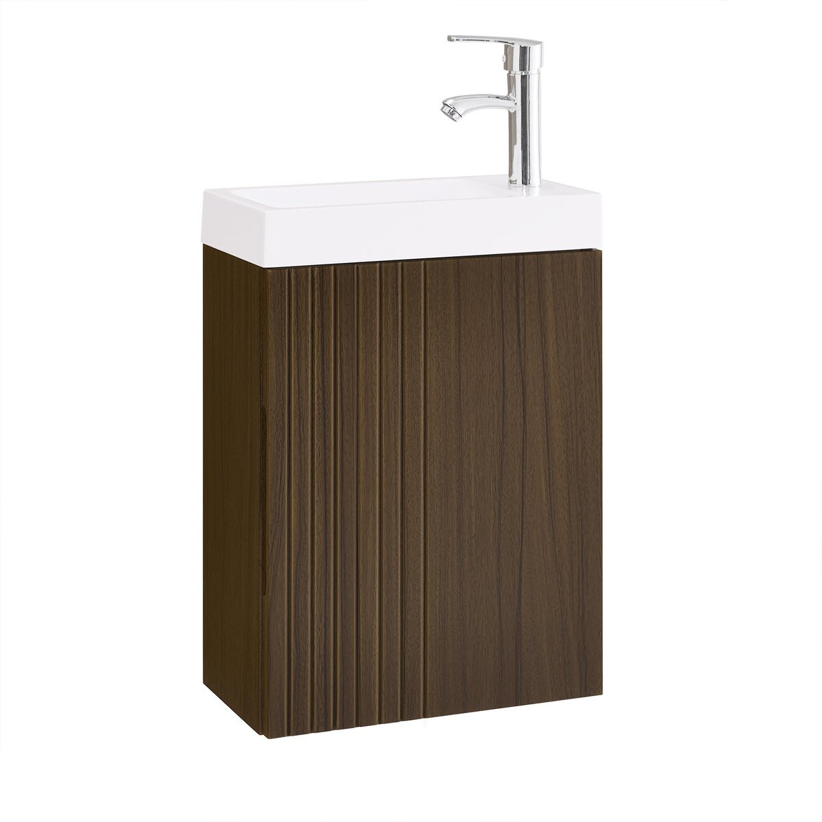 SoBuy BZR196-BR Badkamermeubel onder de wastafel in Coffee Brown houtcomposiet