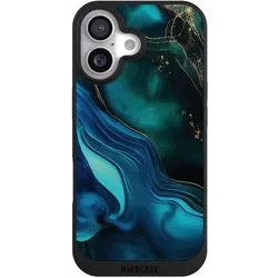 Nivocase Handyhülle für Apple iPhone 17 Hülle NIVOpure Case Schwarz Art Farbverlauf Marmor (Apple iPhone 17), Smartphone Hülle, Schwarz